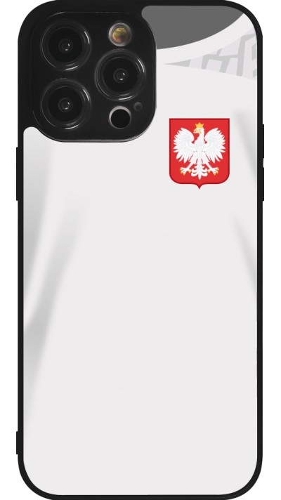 iPhone 14 Pro Max Case Hülle - Silikon schwarz Polen 2022 personalisierbares Fussballtrikot