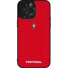 iPhone 14 Pro Max Case Hülle - Silikon schwarz Portugal 2026 personalisierbares Fussballtrikot