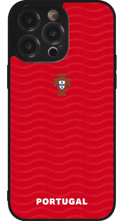 iPhone 14 Pro Max Case Hülle - Silikon schwarz Portugal 2026 personalisierbares Fussballtrikot