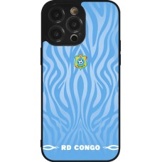 iPhone 14 Pro Max Case Hülle - Silikon schwarz Demokratische Republik Kongo 2026 personalisierbares Fussballtrikot