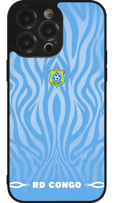 iPhone 14 Pro Max Case Hülle - Silikon schwarz Demokratische Republik Kongo 2026 personalisierbares Fussballtrikot