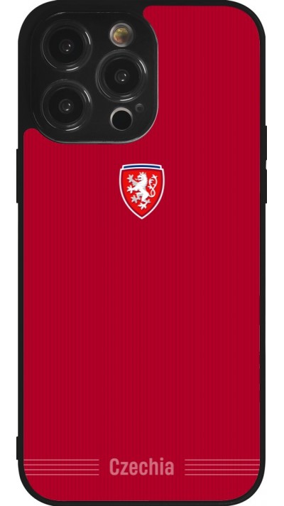 iPhone 14 Pro Max Case Hülle - Silikon schwarz Tschechische Republik 2026 personalisierbares Fussballtrikot