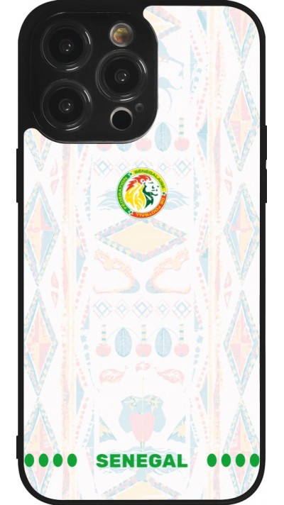 iPhone 14 Pro Max Case Hülle - Silikon schwarz Senegal 2026 personalisierbares Fussballtrikot