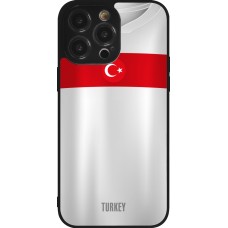 iPhone 14 Pro Max Case Hülle - Silikon schwarz Türkei personalisierbares Fussballtrikot
