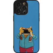 iPhone 14 Pro Max Case Hülle - Silikon schwarz Frog with camera DTMF