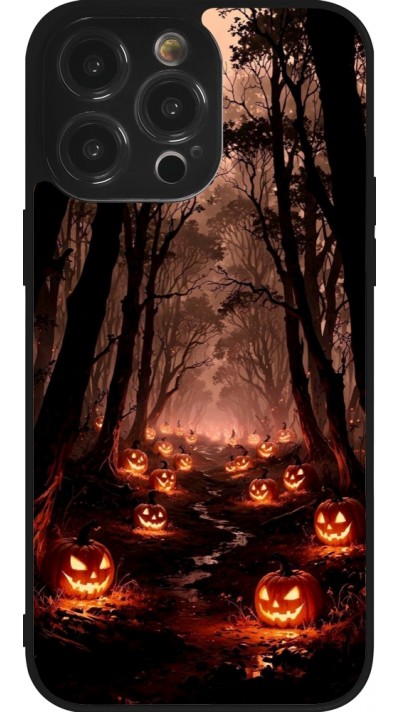 iPhone 14 Pro Max Case Hülle - Silikon schwarz Halloween 2025 Road of Terrifying Pumpkins iPhone 14 Pro Max Case Hülle - Silikon schwarz Halloween 2025 Road of Terrifying Pumpkins