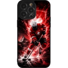 iPhone 14 Pro Max Case Hülle - Silikon schwarz Hockey World Championship Player
