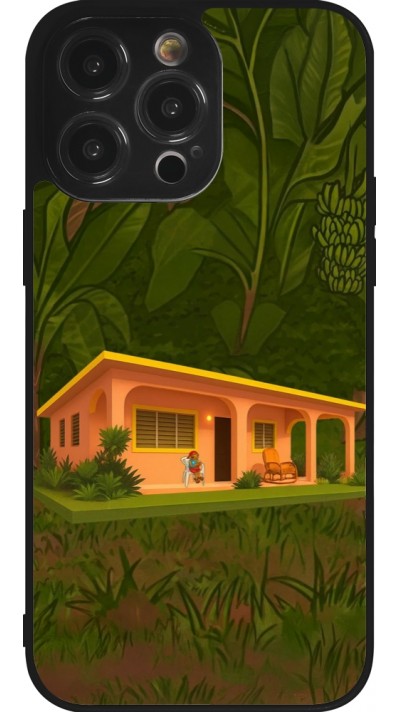 iPhone 14 Pro Max Case Hülle - Silikon schwarz Benitos house DTMF