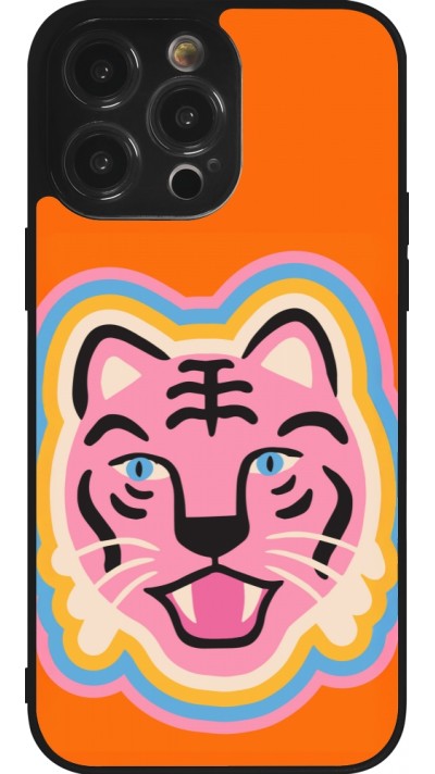 iPhone 14 Pro Max Case Hülle - Silikon schwarz Lion colors 2026