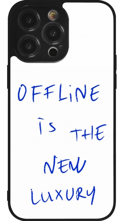 iPhone 14 Pro Max Case Hülle - Silikon schwarz Offline is the new luxury