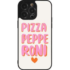 iPhone 14 Pro Max Case Hülle - Silikon schwarz Pizza pepperoni 2026