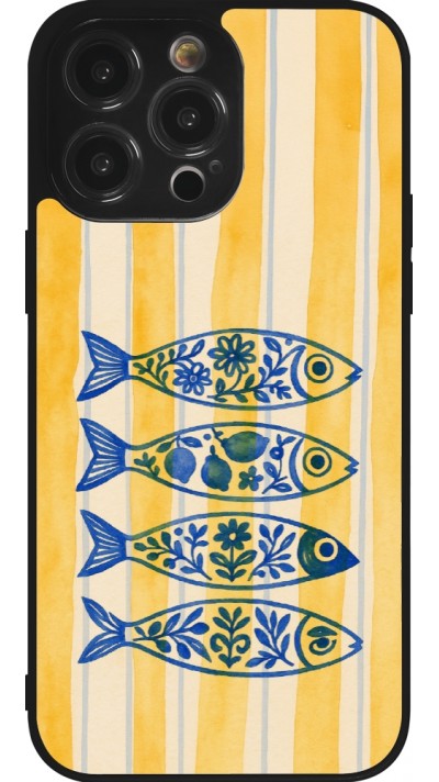 iPhone 14 Pro Max Case Hülle - Silikon schwarz Portuguese fish 2026