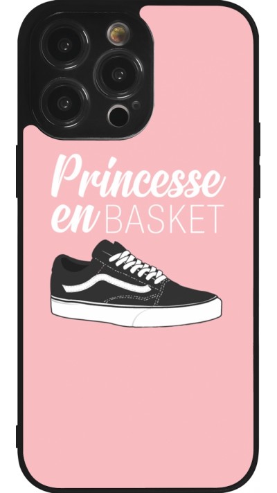 iPhone 14 Pro Max Case Hülle - Silikon schwarz princesse en basket