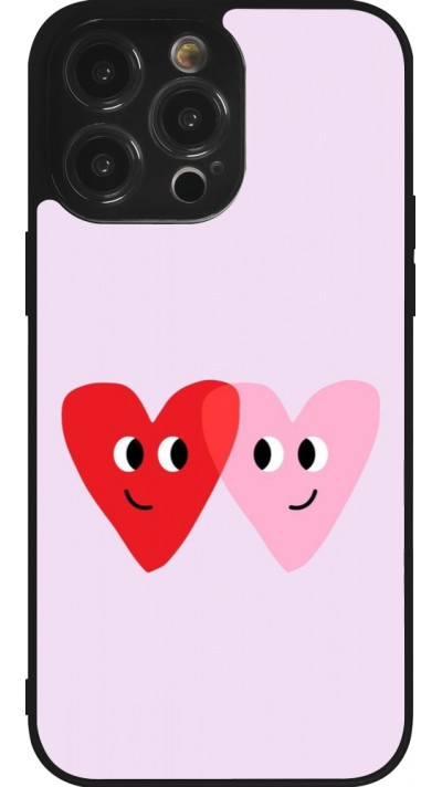iPhone 14 Pro Max Case Hülle - Silikon schwarz Saint Valentines Day 26 Heart