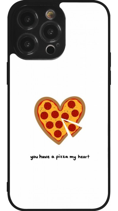 iPhone 14 Pro Max Case Hülle - Silikon schwarz Saint Valentines Day 26 You have my pizza heart