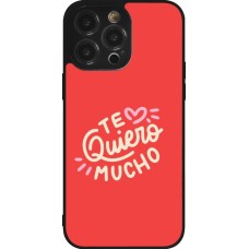 iPhone 14 Pro Max Case Hülle - Silikon schwarz Saint Valentines Day 26 Te quiero mucho