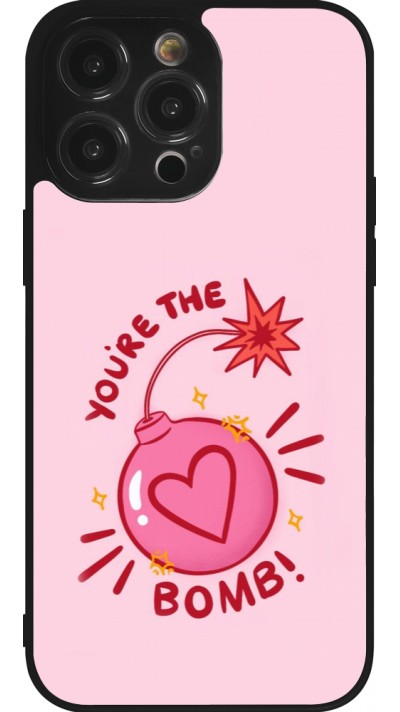 iPhone 14 Pro Max Case Hülle - Silikon schwarz Saint Valentines Day 26 You are the bomb