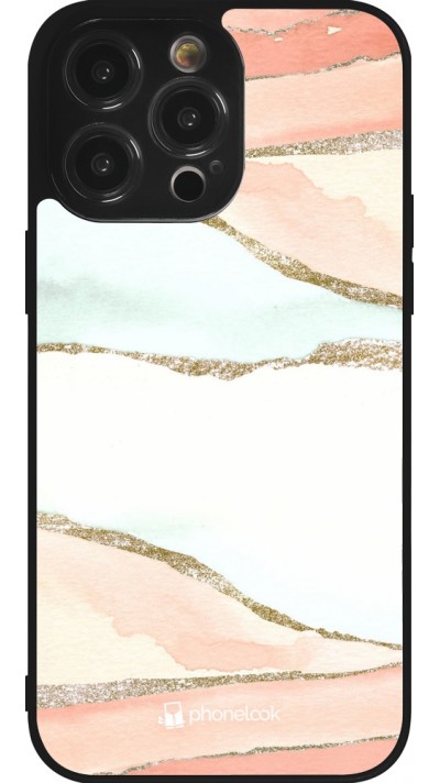 iPhone 14 Pro Max Case Hülle - Silikon schwarz Shimmering Orange