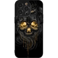 iPhone 14 Pro Max Case Hülle - Silikon schwarz Skull 02