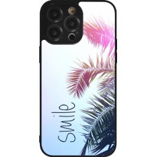 iPhone 14 Pro Max Case Hülle - Silikon schwarz Smile 05