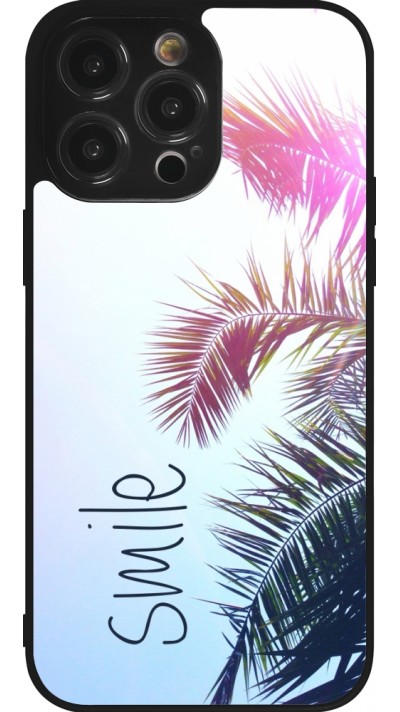 iPhone 14 Pro Max Case Hülle - Silikon schwarz Smile 05