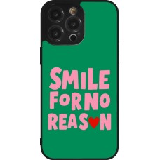 iPhone 14 Pro Max Case Hülle - Silikon schwarz Smile for no reason 2026