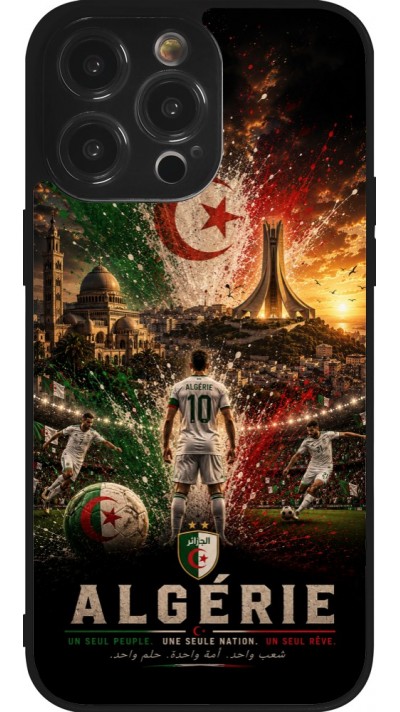 iPhone 14 Pro Max Case Hülle - Silikon schwarz Fussball Algerien splash 2026