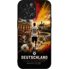 iPhone 14 Pro Max Case Hülle - Silikon schwarz Fussball Deutschland splash 2026