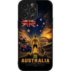 iPhone 14 Pro Max Case Hülle - Silikon schwarz Fussball Australien splash 2026