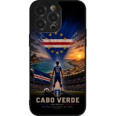 iPhone 14 Pro Max Case Hülle - Silikon schwarz Fussball Kap Verde splash 2026