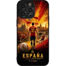 iPhone 14 Pro Max Case Hülle - Silikon schwarz Fussball Espanien splash 2026