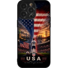 iPhone 14 Pro Max Case Hülle - Silikon schwarz Fussball Vereinigten Staaten splash 2026