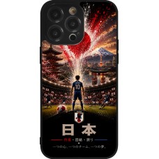 iPhone 14 Pro Max Case Hülle - Silikon schwarz Fussball Japan splash 2026