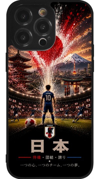 iPhone 14 Pro Max Case Hülle - Silikon schwarz Fussball Japan splash 2026