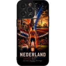 iPhone 14 Pro Max Case Hülle - Silikon schwarz Fussball Niederlande splash 2026