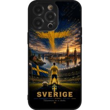iPhone 14 Pro Max Case Hülle - Silikon schwarz Fussball Schweden splash 2026
