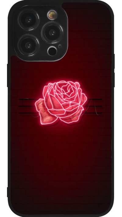 iPhone 14 Pro Max Case Hülle - Silikon schwarz Spring 23 neon rose