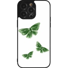 iPhone 14 Pro Max Case Hülle - Silikon schwarz Butterflies 2026