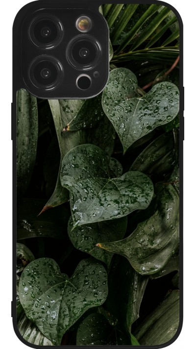 iPhone 14 Pro Max Case Hülle - Silikon schwarz Spring 23 fresh plants