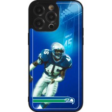 iPhone 14 Pro Max Case Hülle - Silikon schwarz Super Bowl 26 Seattle 1