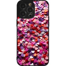iPhone 14 Pro Max Case Hülle - Silikon schwarz Valentin 2025 Konfetti