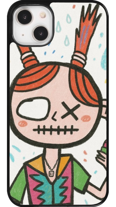 Coque iPhone 14 Plus - Little Girl Sketch