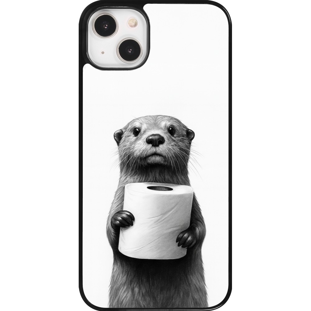 Coque iPhone 14 Plus - Loutre papier de toilette