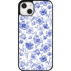 iPhone 14 Plus Case Hülle - Spring 23 watercolor blue flowers