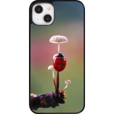 Coque iPhone 14 Plus - Ladybird on a mushroom Spring 2026