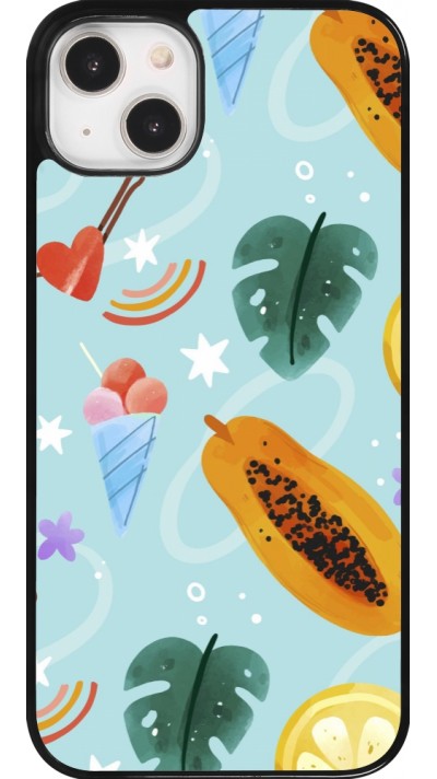 iPhone 14 Plus Case Hülle - Summer 2025 Pattern papaya