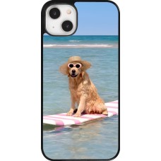 iPhone 14 Plus Case Hülle - Summer Dog on Paddle