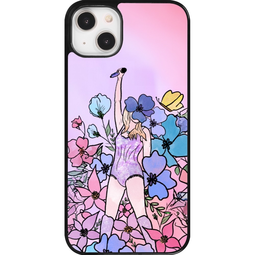 iPhone 14 Plus Case Hülle - Taylor Swift Sketch - Pink
