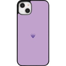 iPhone 14 Plus Case Hülle - Valentine 2023 purpule single heart