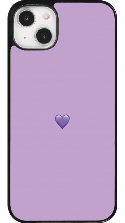 iPhone 14 Plus Case Hülle - Valentine 2023 purpule single heart